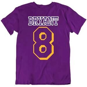 8 Bryant Black Mamba Basketball Sport Fan T Shirt Tee Gift New